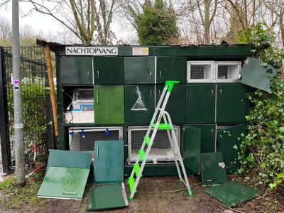 Storm bij de opvang Storm bij de opvang